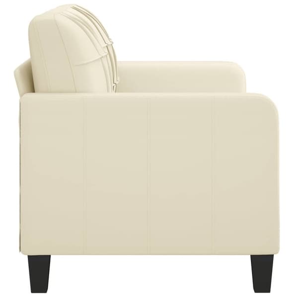 vidaXL 2-personers sofa 140 cm kunstlæder cremefarvet