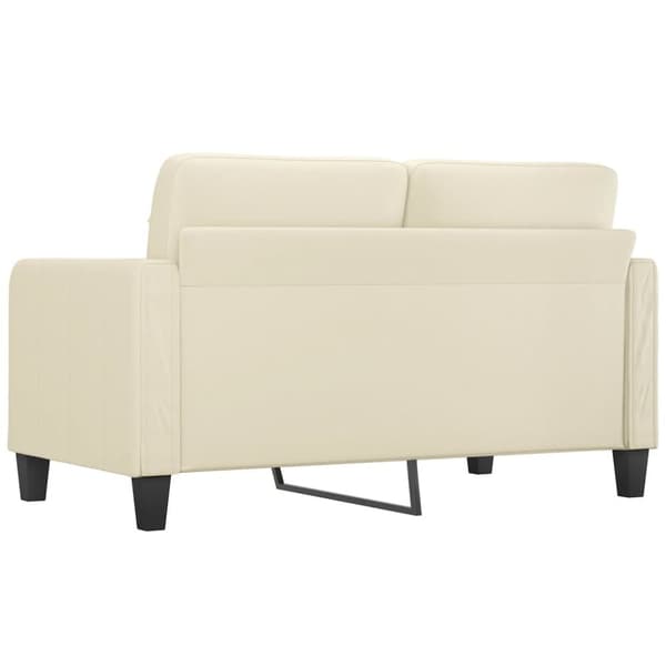vidaXL 2-personers sofa 140 cm kunstlæder cremefarvet