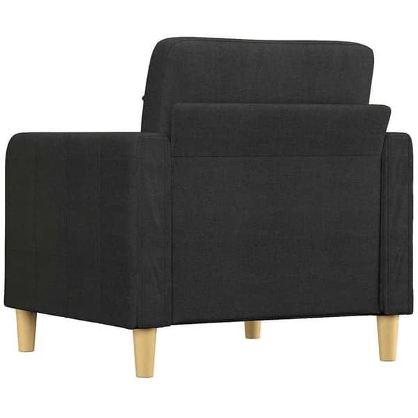 vidaXL Fåtölj svart 60 cm tyg