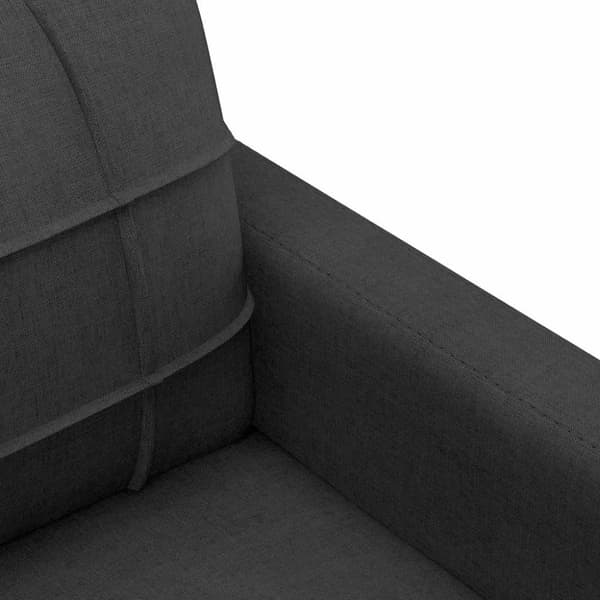 vidaXL Fåtölj svart 60 cm tyg