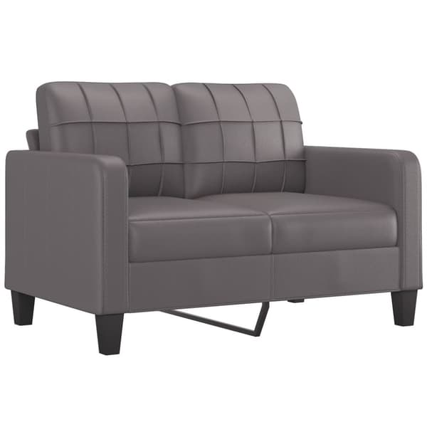 vidaXL 2-personers sofa 120 cm kunstlæder grå