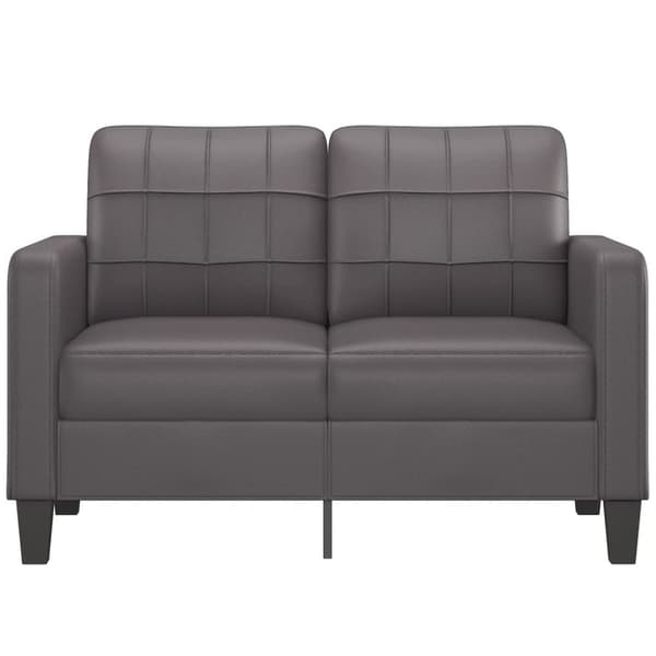 vidaXL 2-personers sofa 120 cm kunstlæder grå