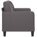 Miniatyrbillede 5 af 10: vidaXL 2-personers sofa 120 cm kunstlæder grå