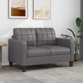 Miniatyrbillede 2 af 10: vidaXL 2-personers sofa 120 cm kunstlæder grå
