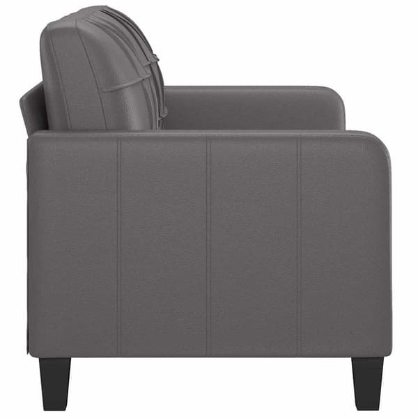 vidaXL 2-personers sofa 140 cm kunstlæder grå