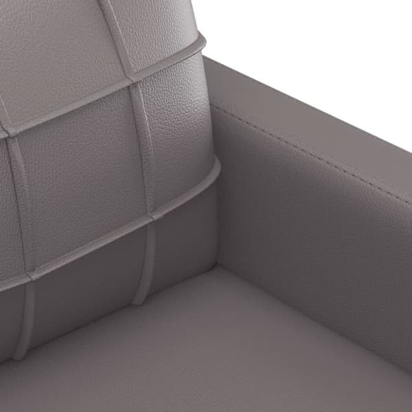 vidaXL 2-personers sofa 140 cm kunstlæder grå