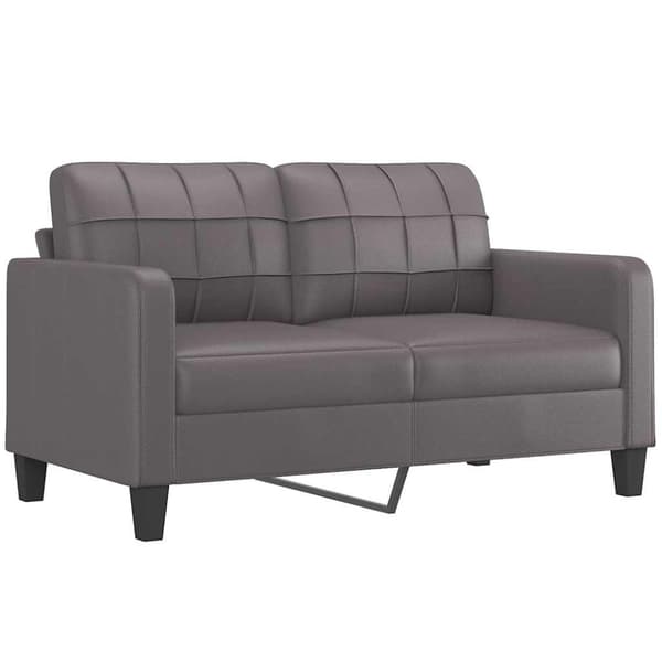 vidaXL 2-personers sofa 140 cm kunstlæder grå