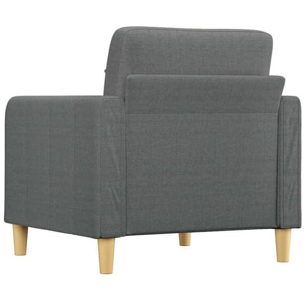 vidaXL lænestol 60 cm stof mørkegrå