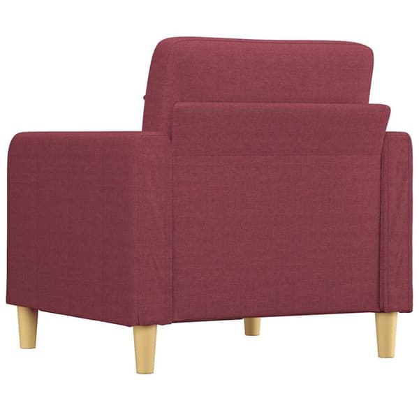 vidaXL Fåtölj vinröd 60 cm tyg