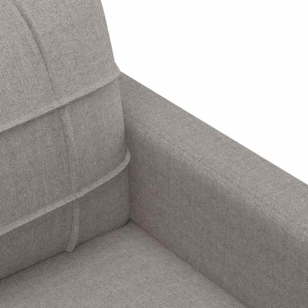 vidaXL 3-sitssoffa taupe 180 cm tyg