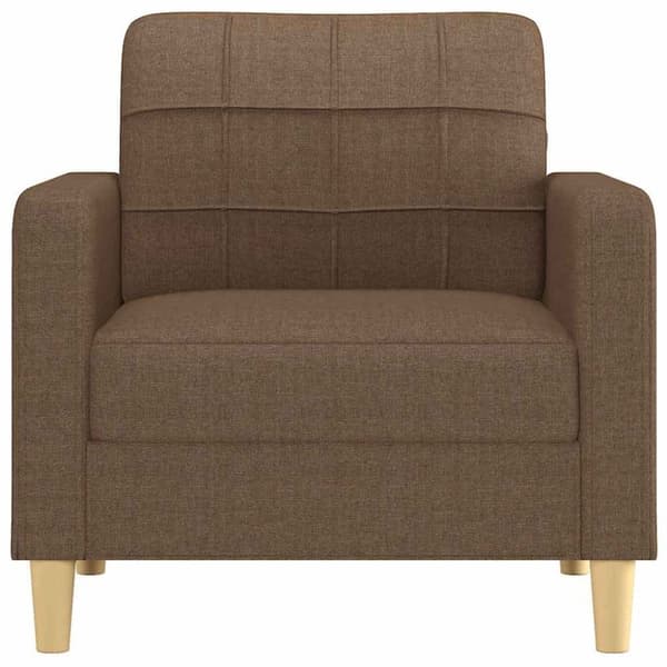 vidaXL lænestol 60 cm stof brun