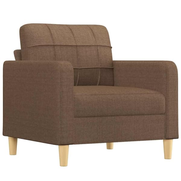vidaXL lænestol 60 cm stof brun