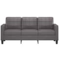 Miniatyrbillede 4 af 10: vidaXL 3-personers sofa 180 cm kunstlæder grå