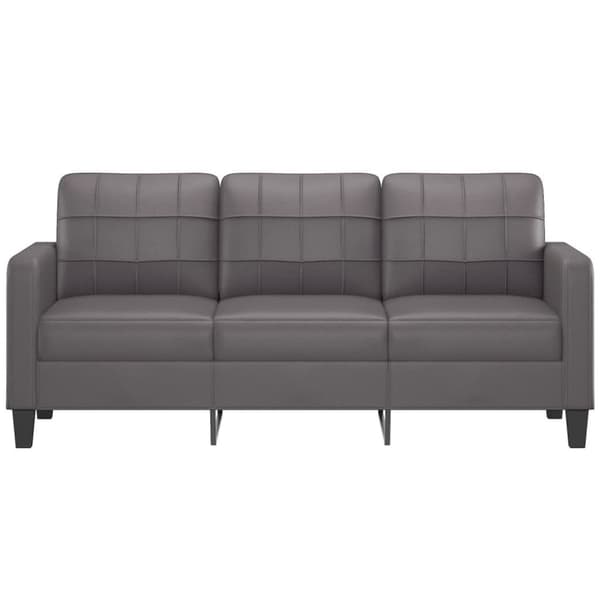 vidaXL 3-personers sofa 180 cm kunstlæder grå