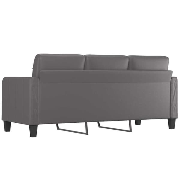 vidaXL 3-personers sofa 180 cm kunstlæder grå