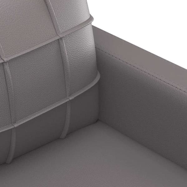 vidaXL 3-personers sofa 180 cm kunstlæder grå