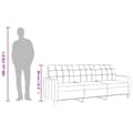 Miniatyrbillede 10 af 10: vidaXL 3-personers sofa 180 cm kunstlæder grå