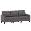 Miniatyrbillede 1 af 10: vidaXL 3-personers sofa 180 cm kunstlæder grå