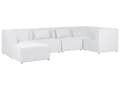 Miniatyrbild 4 av 11: Modular Vänster Hörn 5 Sits Soffa Off-White Manchester med Ottoman Sektionssoffa Modern Design