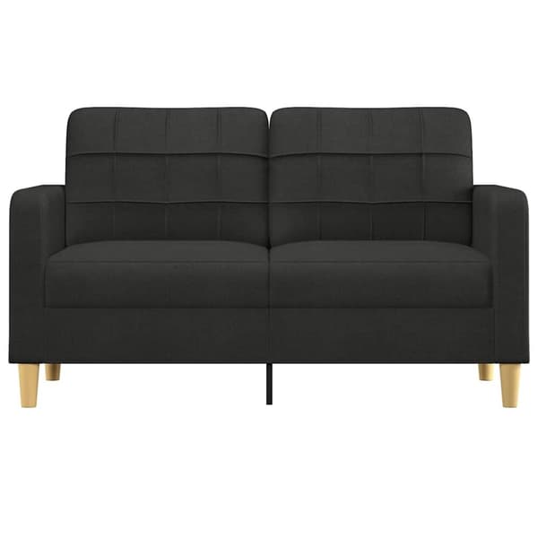 vidaXL 2-personers sofa 140 cm stof sort
