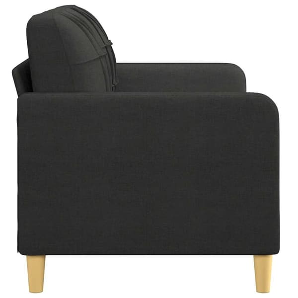 vidaXL 2-personers sofa 140 cm stof sort