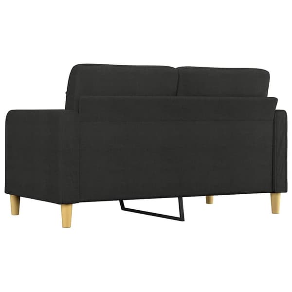 vidaXL 2-personers sofa 140 cm stof sort