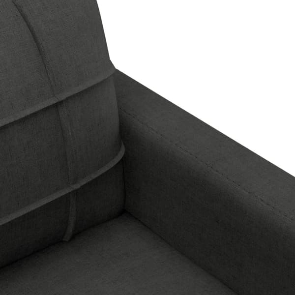 vidaXL 2-personers sofa 140 cm stof sort