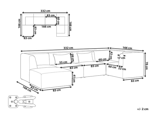 Modulsofa Taupe Fløjl 5 Personers Designer Klassisk Flyder L formet Sofa med Høj Ryg Stue Hjørnesofa med Fodskammel Høj Kvalitet Stofsofa