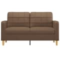 Miniatyrbillede 4 af 10: vidaXL 2-personers sofa 140 cm stof brun