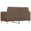 Miniatyrbillede 6 af 10: vidaXL 2-personers sofa 140 cm stof brun
