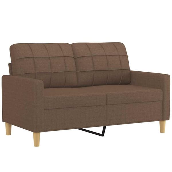 vidaXL 2-personers sofa 120 cm stof brun