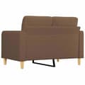 Miniatyrbillede 6 af 10: vidaXL 2-personers sofa 120 cm stof brun