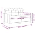 Miniatyrbillede 9 af 10: vidaXL 2-personers sofa 120 cm stof brun