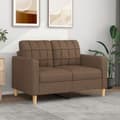 Miniatyrbillede 2 af 10: vidaXL 2-personers sofa 120 cm stof brun