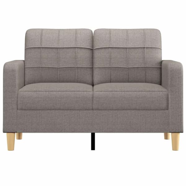 vidaXL 2-personers sofa 120 cm stof gråbrun