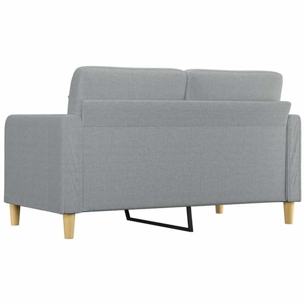 vidaXL 2-sitssoffa ljusgrå 140 cm tyg