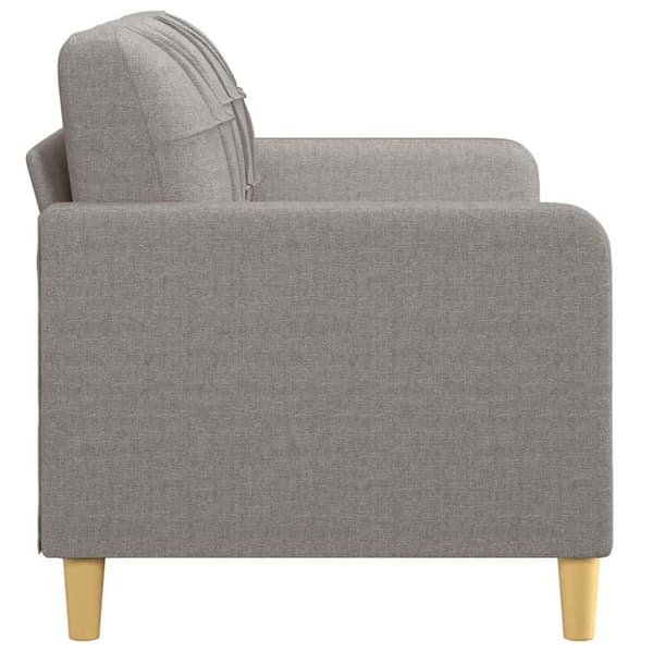 vidaXL 2-sitssoffa taupe 140 cm tyg