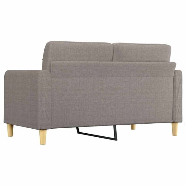 vidaXL 2-sitssoffa taupe 140 cm tyg