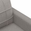 Miniatyrbild 7 av 10: vidaXL 2-sitssoffa taupe 140 cm tyg