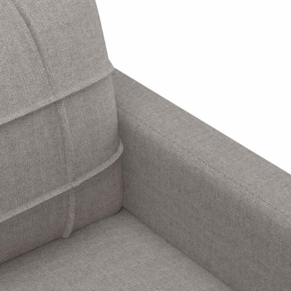 vidaXL 2-sitssoffa taupe 140 cm tyg