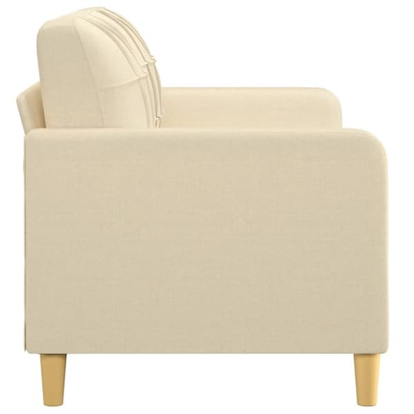 vidaXL 2-personers sofa 140 cm stof cremefarvet