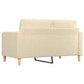 Miniatyrbillede 6 af 10: vidaXL 2-personers sofa 140 cm stof cremefarvet