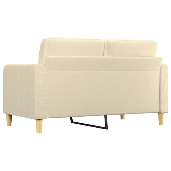 vidaXL 2-personers sofa 140 cm stof cremefarvet