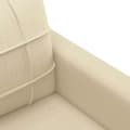 Miniatyrbillede 7 af 10: vidaXL 2-personers sofa 140 cm stof cremefarvet