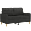 Miniatyrbillede 3 af 10: vidaXL 2-personers sofa 120 cm stof sort