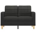 Miniatyrbillede 4 af 10: vidaXL 2-personers sofa 120 cm stof sort