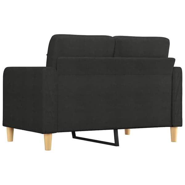 vidaXL 2-personers sofa 120 cm stof sort