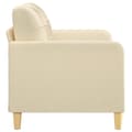 Miniatyrbillede 5 af 10: vidaXL 2-personers sofa 120 cm stof cremefarvet