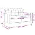 Miniatyrbillede 9 af 10: vidaXL 2-personers sofa 120 cm stof cremefarvet
