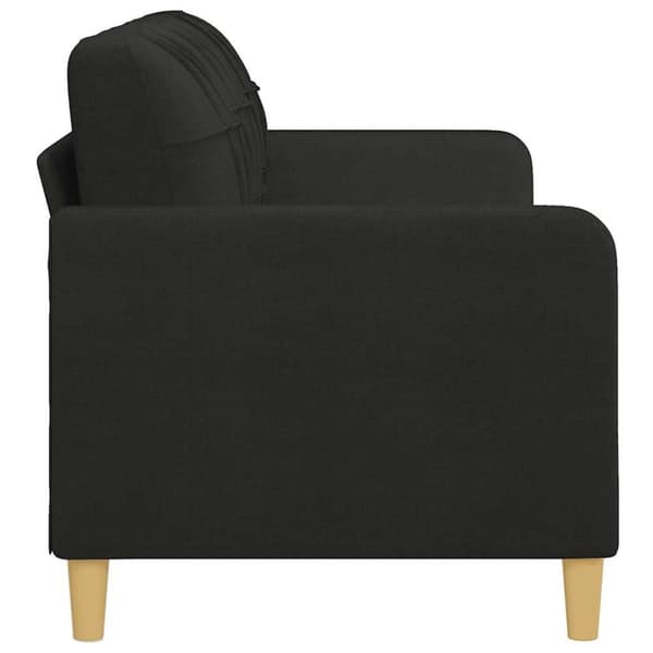 vidaXL 3-personers sofa 180 cm stof sort